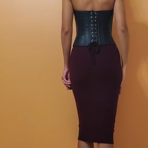 GUESS Faux Leather Corset